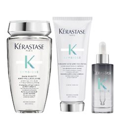 KÉRASTASE 卡诗 油性头发洗护3件套（洗发水250ml+洗发凝露200ml+护发精华90ml）