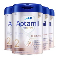 Aptamil 爱他美 德爱白金较大婴儿配方奶粉2段6个月以上800g*4罐