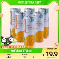 88VIP：DReena 特丽娜 马来西亚特丽娜芒果果汁饮料240ml*6罐果肉果汁饮品饮料