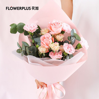 FlowerPlus 花加 牵心系列鲜花 「牵心」+花瓶（8月22日收）