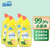 可立仕（cleace）洁厕剂600g 高效清洁 去污除垢 柠檬清香 清新空气 4瓶装 沁爽柠檬