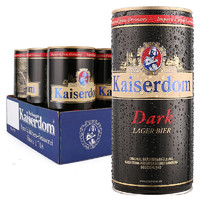 德国原装进口Kaiserdom黑啤酒1L铁罐整箱装