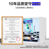 战旗 捍卫者 13代酷睿i5设计师电竞游戏台式电脑主机(i5-13400F RTX4060 8G显卡 16G DDR5 1TB固态 WiFi)