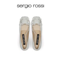 sergio rossi 2023春夏sr Prince 系列钻扣高跟鞋