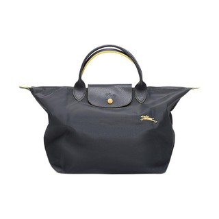 LONGCHAMP 珑骧 Le Pliage Club系列 女士手提包中号 L1623619300 金灰色