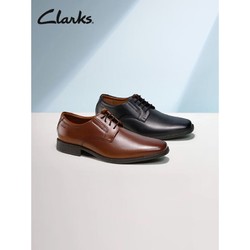 Clarks 其乐 男士春夏德比鞋新郎鞋正装商务舒适透气系带牛皮Tilden Plain
