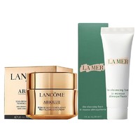 黑卡会员：LANCOME 兰蔻 LANCÔME/兰蔻新菁纯臻颜润养眼霜20ml+海蓝之谜洗面奶30ml