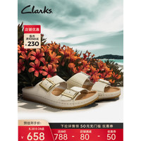 Clarks 其乐 女士布鲁克系列休闲拖鞋时尚简约度假风沙滩凉鞋女鞋