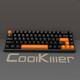 Cool Killer CK181 Pro 68键 三模热插拔机械键盘 黑金 三叉戟轴