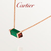 Cartier 卡地亚 Les Berlingots de Cartier系列 B722495 几何18K玫瑰金宝石玉石项链
