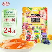 PLUS会员：starsun 星臣吉他 蒟蒻果冻800g 进口混合口味果汁果冻0脂肪办公室休闲零食下午茶