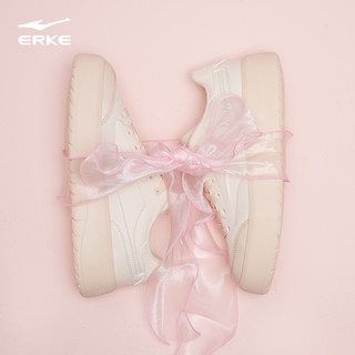 ERKE 鸿星尔克 女鞋板鞋厚底透气2023夏季新款增高复古休闲运动鞋子女士