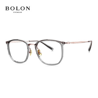 BOLON 暴龙 近视眼镜年眼镜框β钛材质眼镜架男女款BT6000 B13-玫瑰金 单镜框
