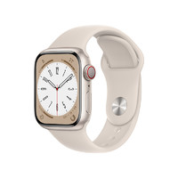 Apple 苹果 Watch Series 8 智能手表 (GPS+蜂窝版) 41mm 星光色铝金属表壳