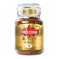 Moccona 摩可纳 进口纯咖啡粉 经典中度烘焙冻干速溶黑咖啡 100g