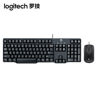 logitech 罗技 MK100 有线键鼠套装 黑色