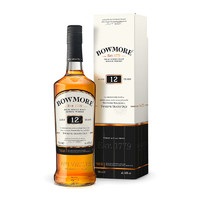 PLUS会员：BOWMORE 12年 单一麦芽 苏格兰威士忌 40%vol 700ml 礼盒装
