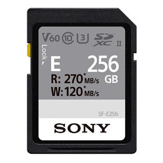 SONY 索尼 E系列 SF-E256 SD存储卡 256GB（UHS-II、V60、U3）