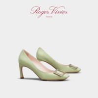 Roger Vivier 罗杰维维亚 RV2023秋冬新款女鞋Trompette喇叭跟漆皮高跟单鞋