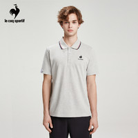 乐卡克 法国公鸡男士23年夏季新款时尚商务翻领短袖T恤CO-7101231
