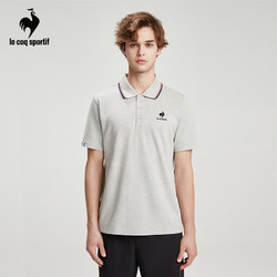 le coq sportif 乐卡克 法国公鸡男士23年夏季新款时尚商务翻领短袖T恤CO-7101231