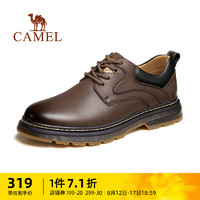 CAMEL 骆驼 男鞋2023夏季新款商务正装大头皮鞋男士马丁靴潮流休闲工装鞋