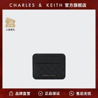 CHARLES & KEITH CHARLES&KEITH;迷你卡包绗缝超薄菱格多卡位钱包女CK6-50680926