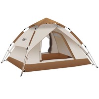 原始人 帐篷户外便携式折叠野外露营装备全套儿童野餐野营全自动加厚防雨