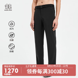 KOLON SPORT 可隆男火山岩户外运动长裤子抗菌防泼水凉感休闲 黑色BL 175/L