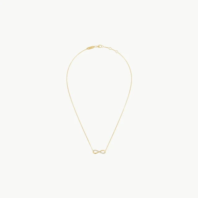 DE BEERS 戴比尔斯 INFINITY系列 J4FU07Z00 几何项链 0.06克拉