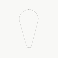 DE BEERS 戴比尔斯 INFINITY系列 J4FU07Z00W 几何项链 0.06克拉 45cm