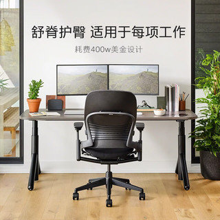 STEELCASE世楷 Leap v2电脑椅商务办公老板椅家用人体工学椅升降可旋转座椅 蓝色+头枕