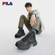  FILA 斐乐 张艺兴同款FILA 斐乐蕨草鞋FERN男鞋2023秋新款老爹鞋反光休闲鞋　