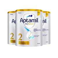 Aptamil 爱他美 白金澳洲版 婴幼儿配方奶粉 2段  900g*3罐