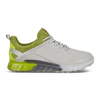 ecco 爱步 男鞋 S-THREE SPIKELESS GOLF系列 GORE-TEX防水 舒适稳定 运动休闲高尔夫鞋男 灰绿色 43码