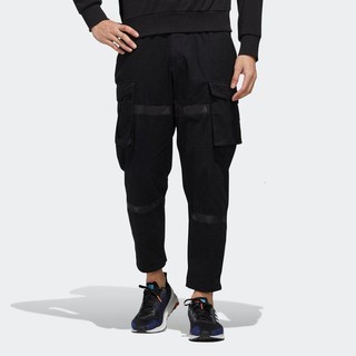 限尺码：adidas 阿迪达斯 男款梭织长裤休闲裤 GL0394