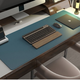 皮革鼠标垫超大S28 书桌垫学习桌垫双面纯色办公桌多用途写字加厚