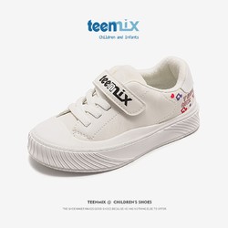 TEENMIX 天美意 儿童运动板鞋新款小白鞋