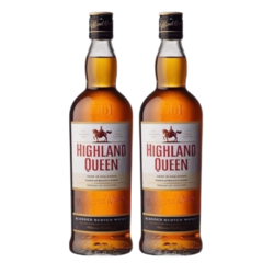HIGHLAND QUEEN 高地女王 威士忌 2瓶装 京东试用频道特价 苏格兰3年调和威士忌 英国进口洋酒 双瓶装 700ml