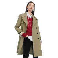 玖姿秋季annakro系列女式风衣 2XL 卡其