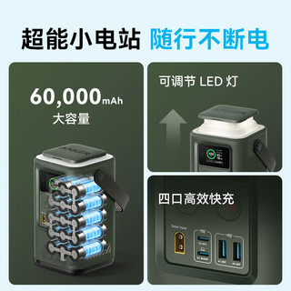 Anker 安克 548 A1294 移动电源 绿色 60000mAh Type-C