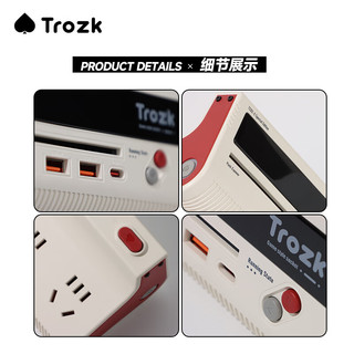 Trozk 特洛克 红白机插排usb长线插座桌面电竞排插接线板插线板充电朋克电力