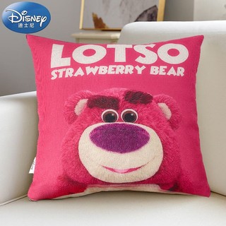 PLUS会员：Disney 迪士尼 抱枕靠枕靠垫沙发床头腰背垫汽车办公室午睡方形草莓熊45*45cm