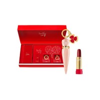 Christian Louboutin 女王权杖 光耀定制唇膏 #216G 粉壳环扣红三叶草礼盒 3.6g