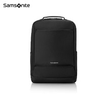 PLUS会员：Samsonite 新秀丽 双肩包电脑包17英寸男女背包书包商务旅行通勤包大容量 TX6黑色