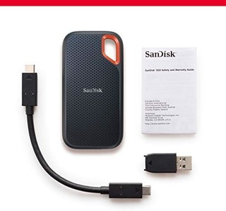 SanDisk 闪迪 4TB Extreme PRO 便携式固态硬盘 - 高达 2000MB/s - USB-C，USB 3.2 Gen 2x2 - 外置固态硬盘 - SDSSDE81-4T00-G25
