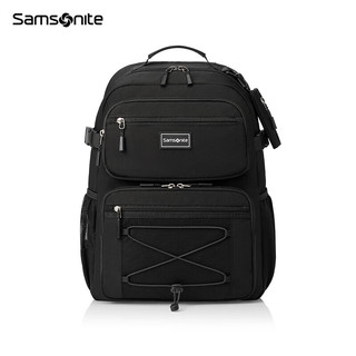 新秀丽（Samsonite）书包23年上新学生双肩包背包健康抗菌TU9*09003黑色