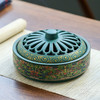 景泰蓝陶瓷蚊香盘香炉摆件 15.5*7.5cm