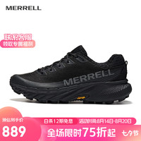 MERRELL 迈乐 户外男女款AGILITY越野跑鞋 J068045黑色AGPK-5(男） 44