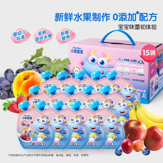 小鹿蓝蓝 小鹿蓝 多口味缤纷水果泥108gX15袋 7种水果婴儿辅食幼儿佐餐西梅泥